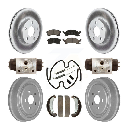 [Avant + Arrière] Kit de disque (revêtu) et plaquette (céramique) de frein pour 2003-2005 Chevrolet Cavalier Pontiac Sunfire KGC-102222