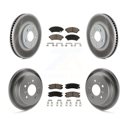 [Avant + Arrière] Kit de disque (revêtu) et plaquette (céramique) de frein pour Chevrolet Impala Monte Carlo Oldsmobile Intrigue KGC-102257