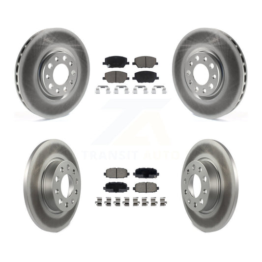 [Avant + Arrière] Kit de disque (revêtu) et plaquette (céramique) de frein pour Jeep Compass KGC-102260