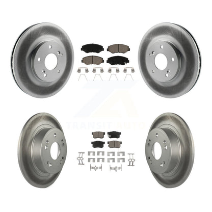 [Avant + Arrière] Kit de disque (revêtu) et plaquette (céramique) de frein pour 2005 Honda Accord Hybrid avec 3.0L KGC-102277