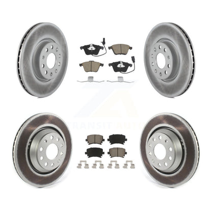 [Avant + Arrière] Kit de disque (revêtu) et plaquette (céramique) de frein pour Volkswagen CC KGC-102281