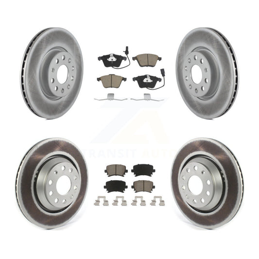 [Avant + Arrière] Kit de disque (revêtu) et plaquette (céramique) de frein pour Volkswagen CC KGC-102281
