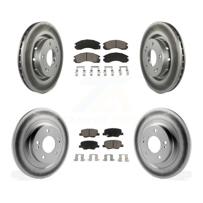 [Avant + Arrière] Kit de disque (revêtu) et plaquette (céramique) de frein pour 2018-2020 Mitsubishi Outlander PHEV avec Manual Parking KGC-102285