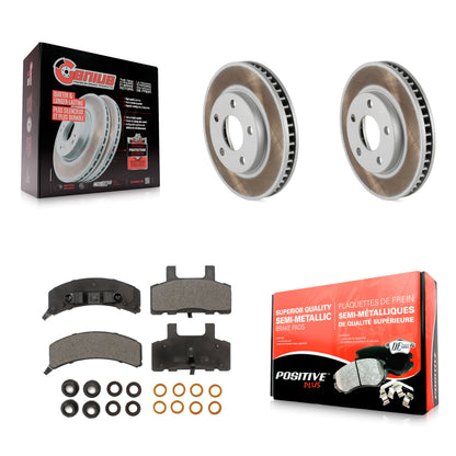 [Avant] Kit de disque (revêtu) et plaquette (semi-métallique) de frein pour Cadillac DeVille Fleetwood 60 Special Commercial Chassis KGF-100003