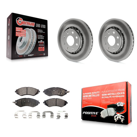[Avant] Kit de disque (revêtu) et plaquette (semi-métallique) de frein pour Chevrolet Aveo Spark Aveo5 EV Pontiac G3 Daewoo Lanos Suzuki Wave Wave5 Swift+ KGF-100028