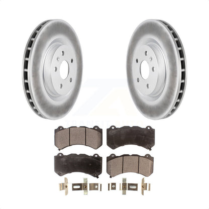 [Avant] Kit de disque (revêtu) et plaquette (semi-métallique) de frein pour 2014 Chevrolet Camaro ZL1 KGF-100055 par Transit Auto
