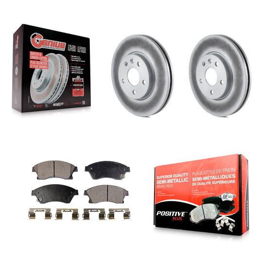 [Avant] Kit de disque (revêtu) et plaquette (semi-métallique) de frein pour Chevrolet Cruze Sonic Limited KGF-100058