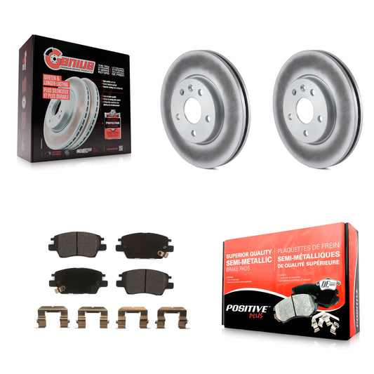 [Avant] Kit de disque (revêtu) et plaquette (semi-métallique) de frein pour Chevrolet Cruze Volt Bolt EV EUV KGF-100059