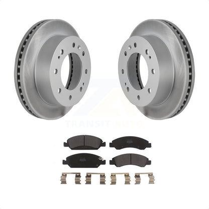 [Avant] Kit de disque (revêtu) et plaquette (semi-métallique) de frein pour Chevrolet Silverado 1500 Suburban KGF-100061 par Transit Auto