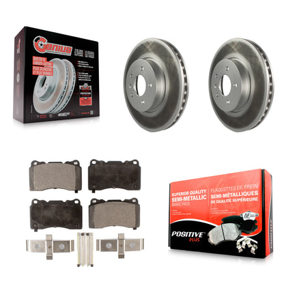 [Avant] Kit de disque (revêtu) et plaquette (semi-métallique) de frein pour Cadillac ATS KGF-100068