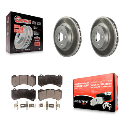 [Avant] Kit de disque (revêtu) et plaquette (semi-métallique) de frein pour Cadillac ATS V KGF-100069
