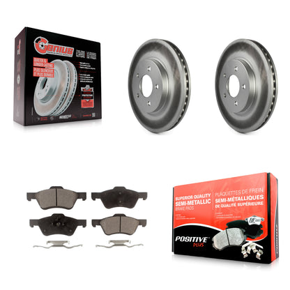 [Avant] Kit de disque (revêtu) et plaquette (semi-métallique) de frein pour Ford Escape Mercury Mariner KGF-100093