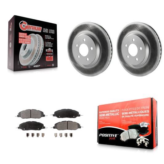 [Avant] Kit de disque (revêtu) et plaquette (semi-métallique) de frein pour Ford Mustang KGF-100102