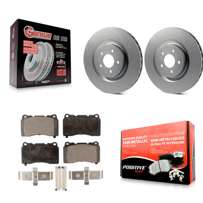 [Avant] Kit de disque (revêtu) et plaquette (semi-métallique) de frein pour Ford Mustang KGF-100105