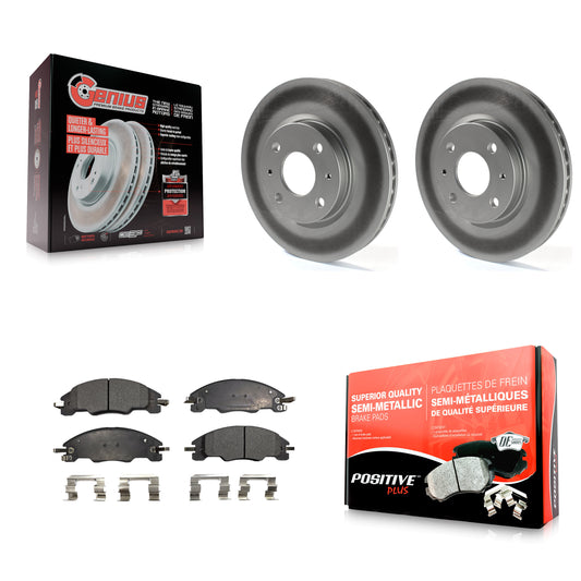 [Avant] Kit de disque (revêtu) et plaquette (semi-métallique) de frein pour 2008-2011 Ford Focus KGF-100110