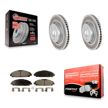 [Avant] Kit de disque (revêtu) et plaquette (semi-métallique) de frein pour Ford Mustang KGF-100128