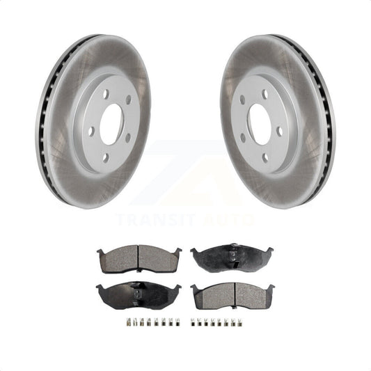 [Avant] Kit de disque (revêtu) et plaquette (semi-métallique) de frein pour Neon Dodge Plymouth Chrysler SX 2.0 KGF-100136 par Transit Auto