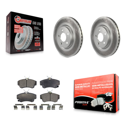 [Avant] Kit de disque (revêtu) et plaquette (semi-métallique) de frein pour Chrysler PT Cruiser KGF-100140