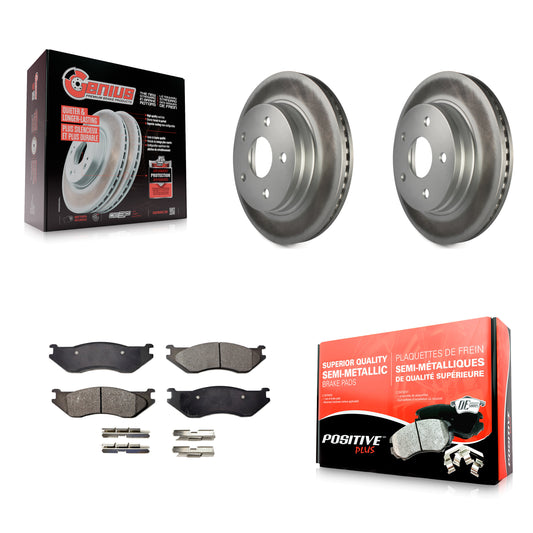 [Avant] Kit de disque (revêtu) et plaquette (semi-métallique) de frein pour Dodge Ram 1500 Durango KGF-100147