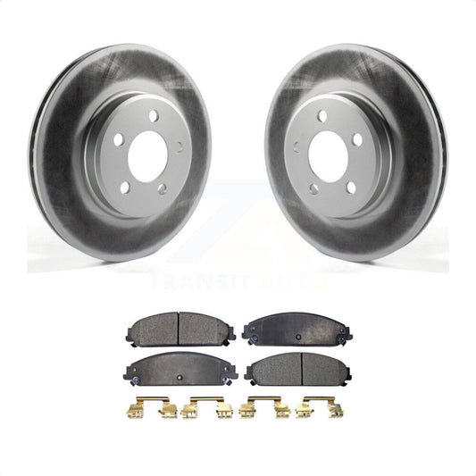 [Avant] Kit de disque (revêtu) et plaquette (semi-métallique) de frein pour Dodge Charger Chrysler 300 Challenger KGF-100152 par Transit Auto