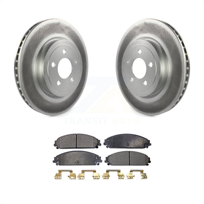 [Avant] Kit de disque (revêtu) et plaquette (semi-métallique) de frein pour Dodge Charger Chrysler 300 Challenger Magnum KGF-100153 par Transit Auto