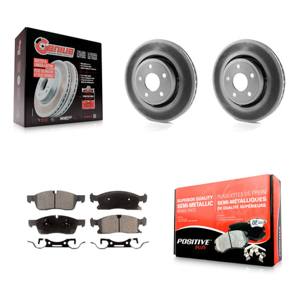 [Avant] Kit de disque (revêtu) et plaquette (semi-métallique) de frein pour Jeep Grand Cherokee Dodge Durango WK KGF-100171