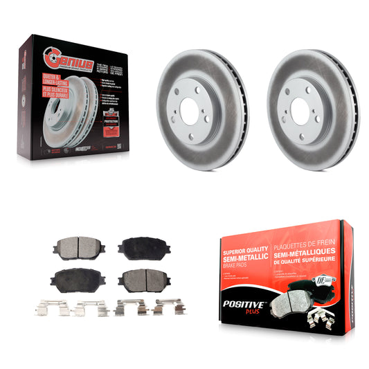 [Avant] Kit de disque (revêtu) et plaquette (semi-métallique) de frein pour Toyota Camry KGF-100188
