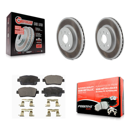 [Avant] Kit de disque (revêtu) et plaquette (semi-métallique) de frein pour 2001-2003 Toyota Prius KGF-100193