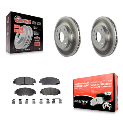 [Avant] Kit de disque (revêtu) et plaquette (semi-métallique) de frein pour 1998-2002 Honda Accord Sedan avec 2.3L KGF-100205