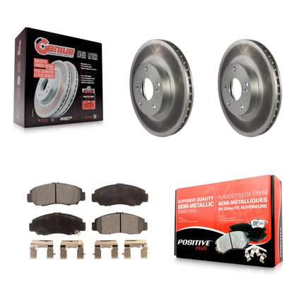 [Avant] Kit de disque (revêtu) et plaquette (semi-métallique) de frein pour Honda Accord Civic Acura CSX KGF-100212