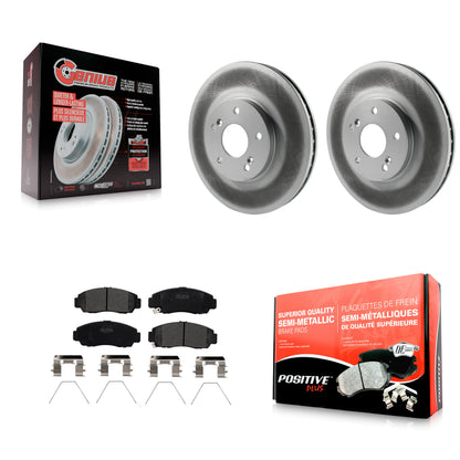 [Avant] Kit de disque (revêtu) et plaquette (semi-métallique) de frein pour Honda Accord Acura TSX KGF-100219
