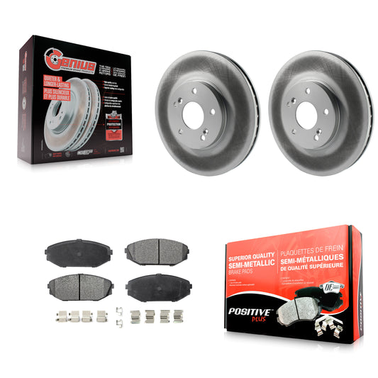 [Avant] Kit de disque (revêtu) et plaquette (semi-métallique) de frein pour Honda Odyssey Acura MDX KGF-100221