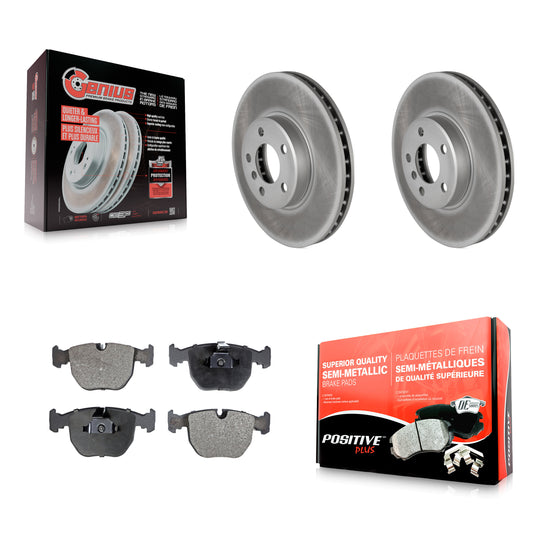 [Avant] Kit de disque (revêtu) et plaquette (semi-métallique) de frein pour BMW X5 KGF-100239