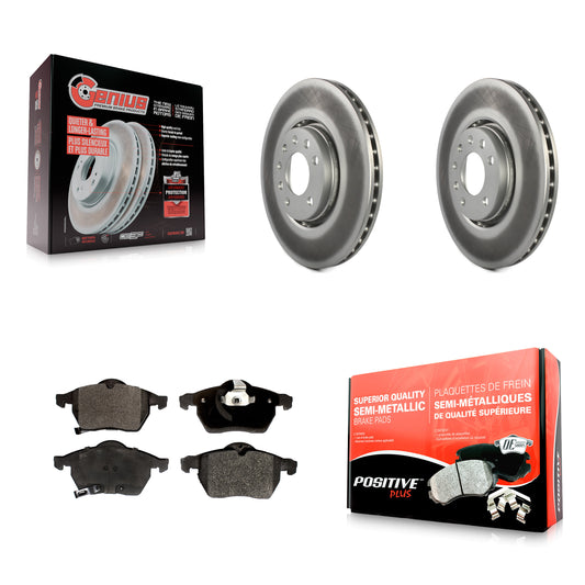 [Avant] Kit de disque (revêtu) et plaquette (semi-métallique) de frein pour Saab 9-5 9-3 KGF-100249