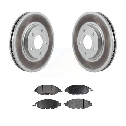 [Avant] Kit de disque (revêtu) et plaquette (semi-métallique) de frein pour 2016 Nissan Pathfinder From 11 15 KGF-100271 par Transit Auto