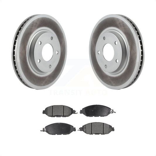 [Avant] Kit de disque (revêtu) et plaquette (semi-métallique) de frein pour 2016 Nissan Pathfinder From 11 15 KGF-100271 par Transit Auto