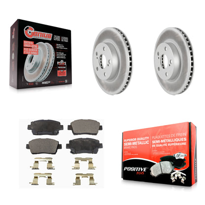 [Avant] Kit de disque (revêtu) et plaquette (semi-métallique) de frein pour 2004-2009 Toyota Prius KGF-100297