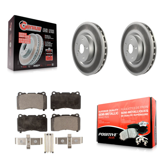 [Avant] Kit de disque (revêtu) et plaquette (semi-métallique) de frein pour Subaru Impreza WRX STI KGF-100310