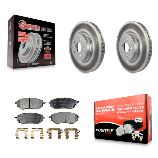 [Avant] Kit de disque (revêtu) et plaquette (semi-métallique) de frein pour Subaru Forester Outback Legacy KGF-100311