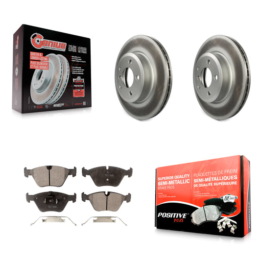 [Avant] Kit de disque (revêtu) et plaquette (semi-métallique) de frein pour 2004-2010 BMW X3 KGF-100325