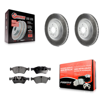 [Avant] Kit de disque (revêtu) et plaquette (semi-métallique) de frein pour Mercedes-Benz ML350 GL450 R350 GL550 ML320 GL350 ML550 GL320 KGF-100327