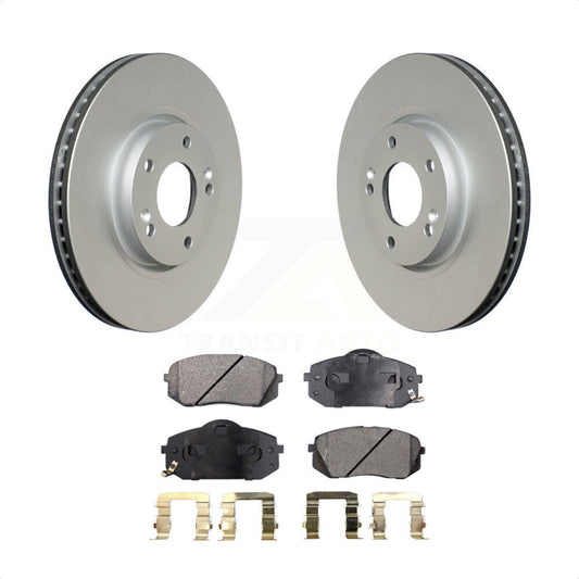 [Avant] Kit de disque (revêtu) et plaquette (semi-métallique) de frein pour Hyundai Tucson Kia Sportage Soul EV KGF-100333 par Transit Auto