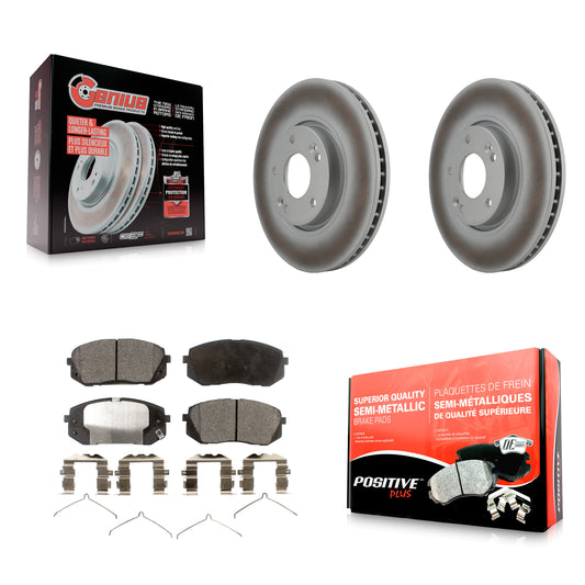 [Avant] Kit de disque (revêtu) et plaquette (semi-métallique) de frein pour 2016 Hyundai Sonata FULL HYBRID EV-GAS (FHEV) engine KGF-100341