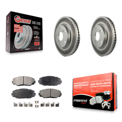[Avant] Kit de disque (revêtu) et plaquette (semi-métallique) de frein pour Toyota RAV4 Scion xB Prius V Lexus HS250h KGF-100352