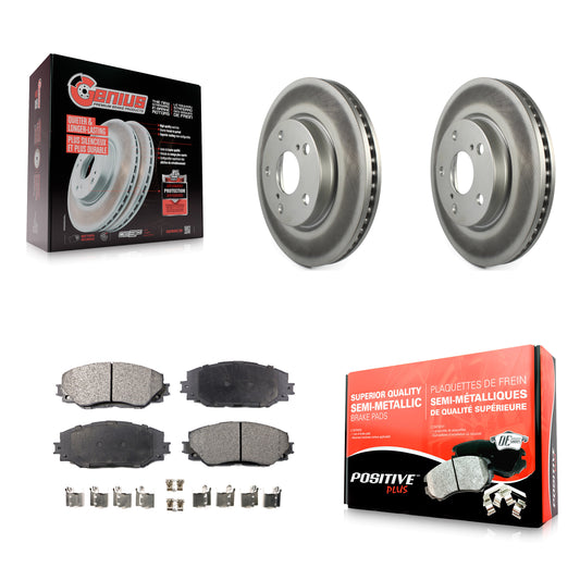 [Avant] Kit de disque (revêtu) et plaquette (semi-métallique) de frein pour Toyota RAV4 Scion xB Prius V Lexus HS250h KGF-100352