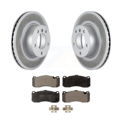 [Avant] Kit de disque (revêtu) et plaquette (semi-métallique) de frein pour 2006-2007 BMW 323i avec 338mm Diameter Rotor KGF-100354 par Transit Auto