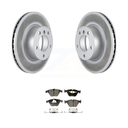 [Avant] Kit de disque (revêtu) et plaquette (semi-métallique) de frein pour 2007 BMW 323i avec 312mm Diameter Rotor KGF-100355 par Transit Auto