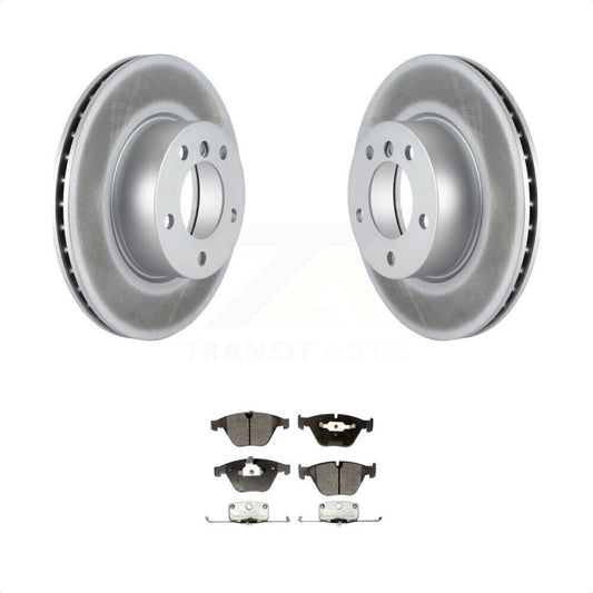 [Avant] Kit de disque (revêtu) et plaquette (semi-métallique) de frein pour 2007 BMW 323i avec 312mm Diameter Rotor KGF-100355 par Transit Auto