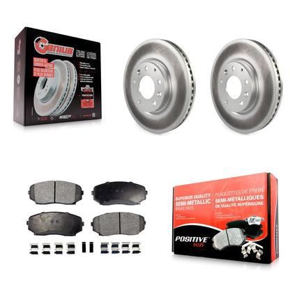 [Avant] Kit de disque (revêtu) et plaquette (semi-métallique) de frein pour Ford Edge Mazda CX-7 Lincoln MKX KGF-100364