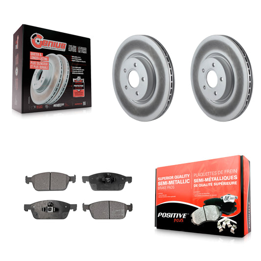 [Avant] Kit de disque (revêtu) et plaquette (semi-métallique) de frein pour Ford Escape Connect Lincoln MKC KGF-100372